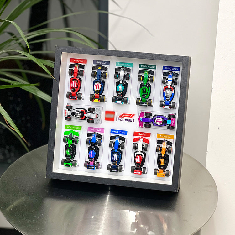 F1 Cars Display Frame for Lego 71049 - 27x27x6.5cm (Fits Blind Box/Blocks/Cars)