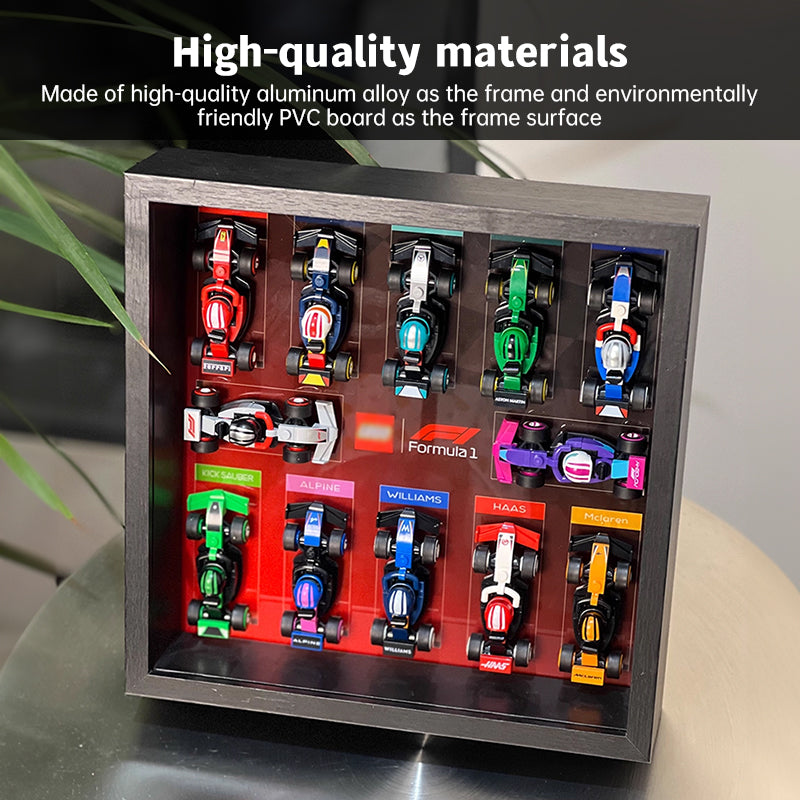 F1 Cars Display Frame for Lego 71049 - 27x27x6.5cm (Fits Blind Box/Blocks/Cars)