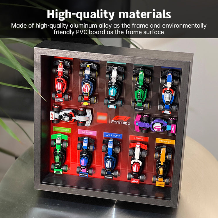 F1 Cars Display Frame for Lego 71049 - 27x27x6.5cm (Fits Blind Box/Blocks/Cars)