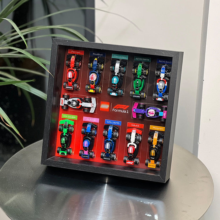 F1 Cars Display Frame for Lego 71049 - 27x27x6.5cm (Fits Blind Box/Blocks/Cars)